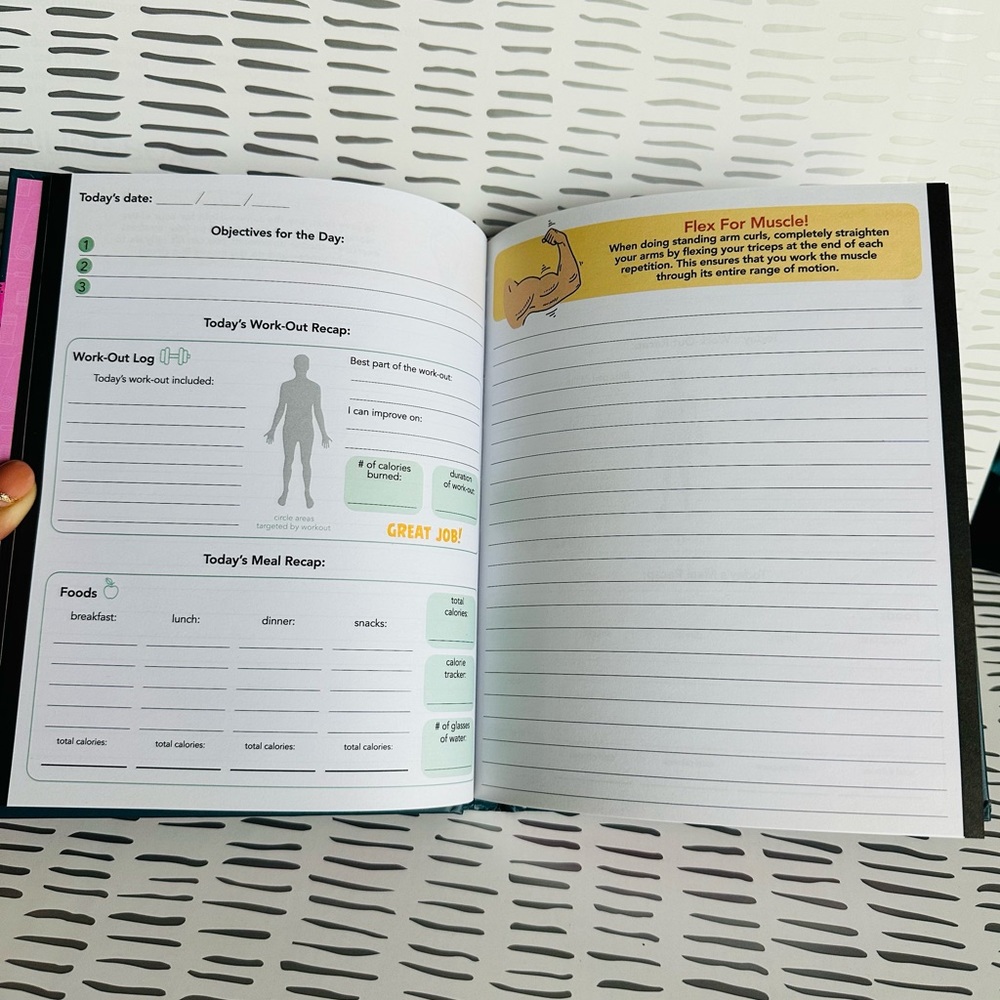 “Never Give Up” Guided Fitness Journal - Picture 3 of 4